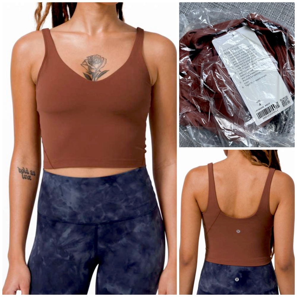 • NWT ALIGN TANK LULULEMON ANCIENT COPPER BROWN SIZE 6 WITH PADS | FIRM PRICE |